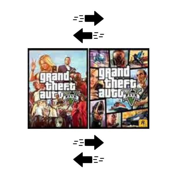 PÓSTER 3D - GTA V 30x40CM