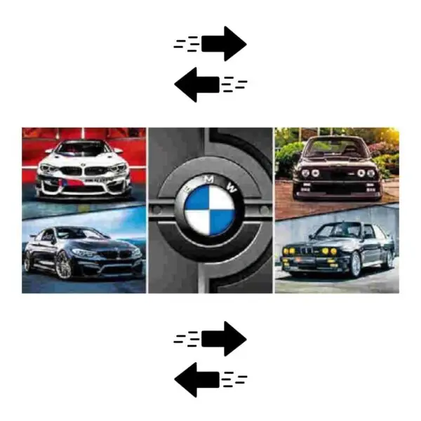 PÓSTER 3D - BMW 30x40CM