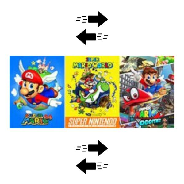 PÓSTER 3D - SÚPER MARIO WORLD 30x40CM