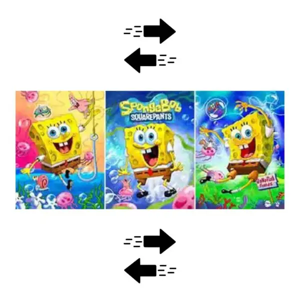 PÓSTER 3D - BOB ESPONJA 30x40CM
