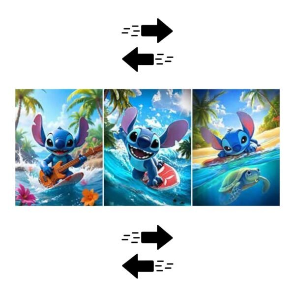 PÓSTER 3D - STITCH 30x40CM