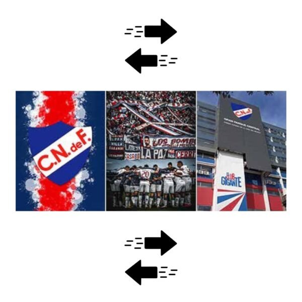 PÓSTER 3D - CLUB NACIONAL DE FÚTBOL 30x40CM