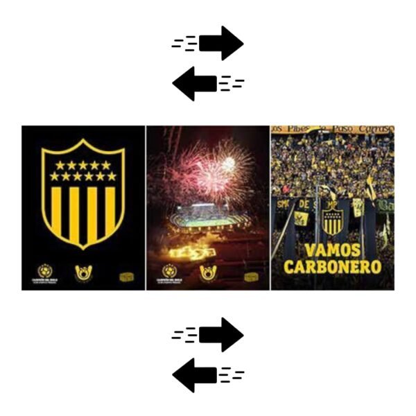 PÓSTER 3D - CLUB ATLÉTICO PEÑAROL 30x40CM