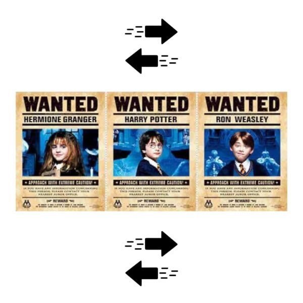 PÓSTER 3D - HARRY POTTER WANTED 30x40CM