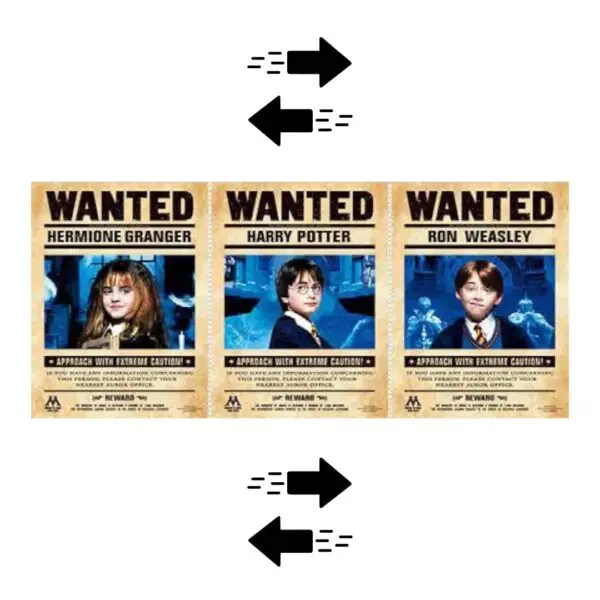 PÓSTER 3D - HARRY POTTER WANTED 30x40CM