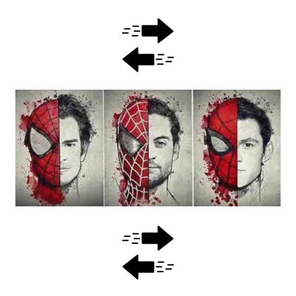 PÓSTER 3D - SPIDERMAN PERSONAJES 30x40CM