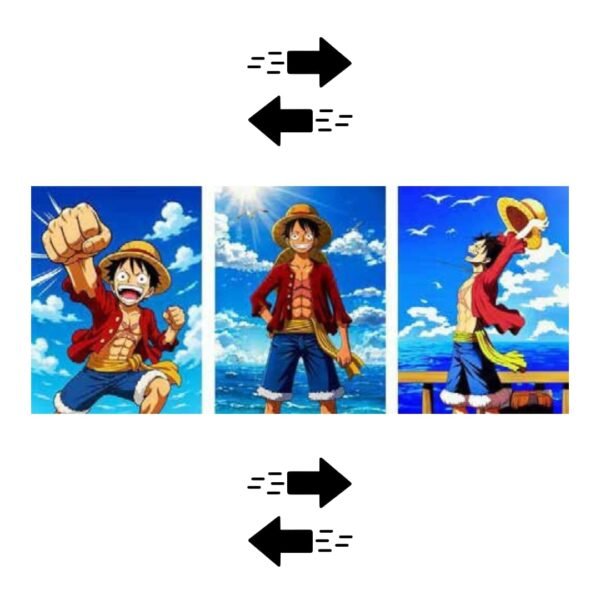 PÓSTER 3D - MONKEY D. LUFFY ONE PIECE 30x40CM