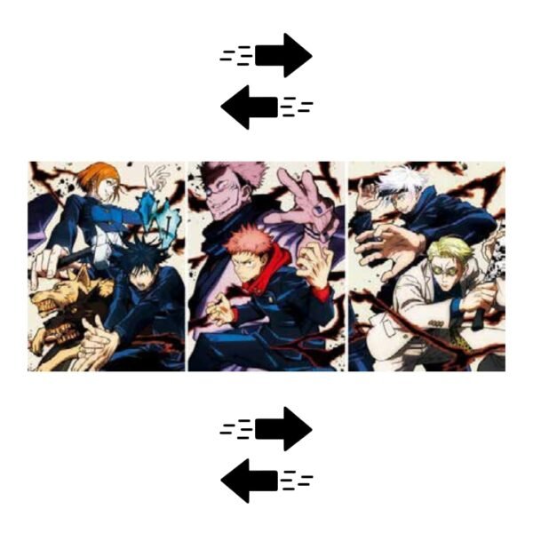 PÓSTER 3D - JUJUTSU KAISEN 30x40CM