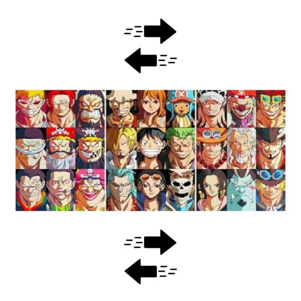 PÓSTER 3D - PERSONAJES ONE PIECE COD666 30x40CM