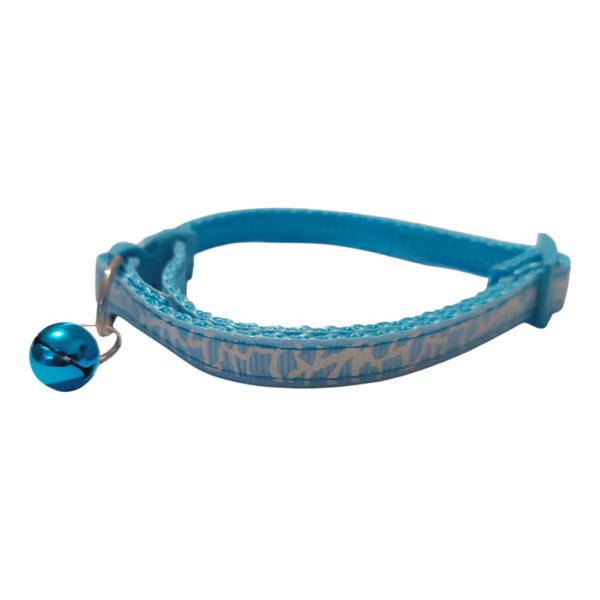 COLLAR PARA GATOS O PERROS PEQUEÑOS REGULABLE C/CASCABEL VARIOS COLORES