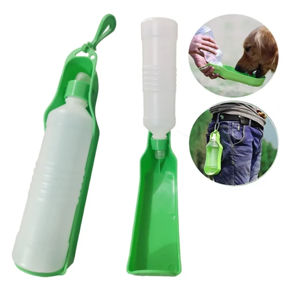 BEBEDERO MASCOTAS PRÁCTICO 250ML VERDE