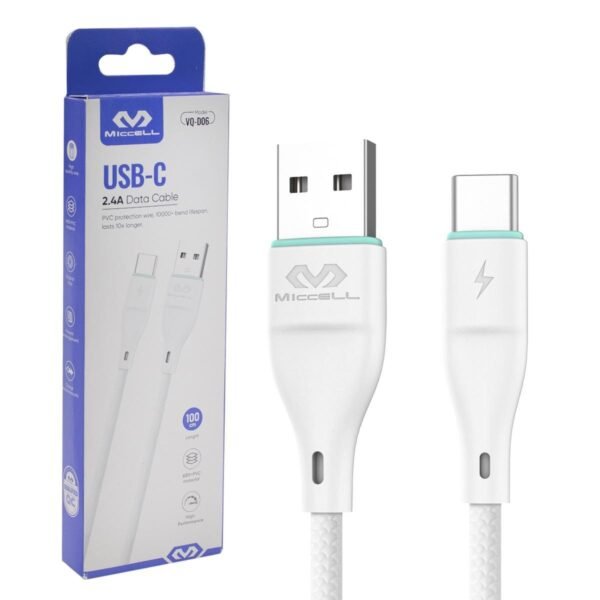 CABLE USB - TIPO C MICCELL 2.4A 1M D06 VARIOS COLORES